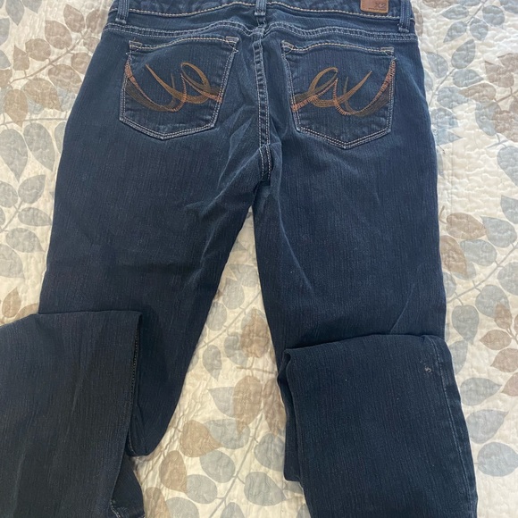 Ladies X-2 Denim pocketed blue Jeans - Picture 7 of 9